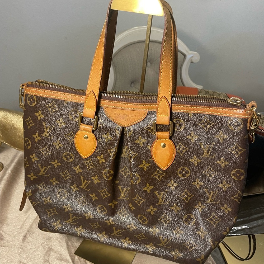 Louis Vuitton Brown and Tan Neverfull Tote
